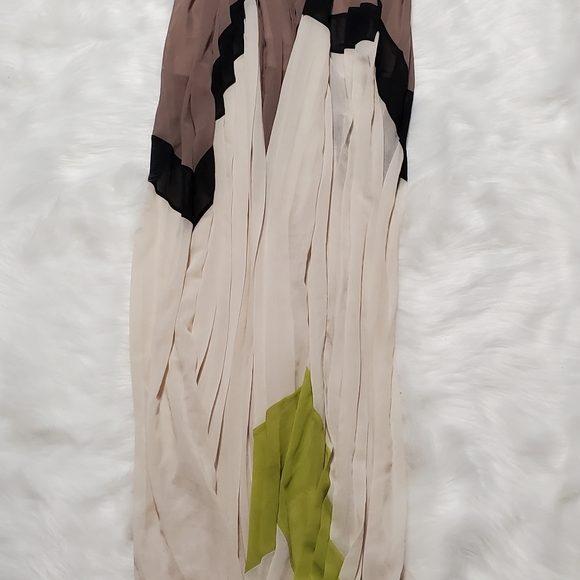 Bcbgmaxazria Runway Maxi pleated Dress Sz M - Picture 3 of 8
